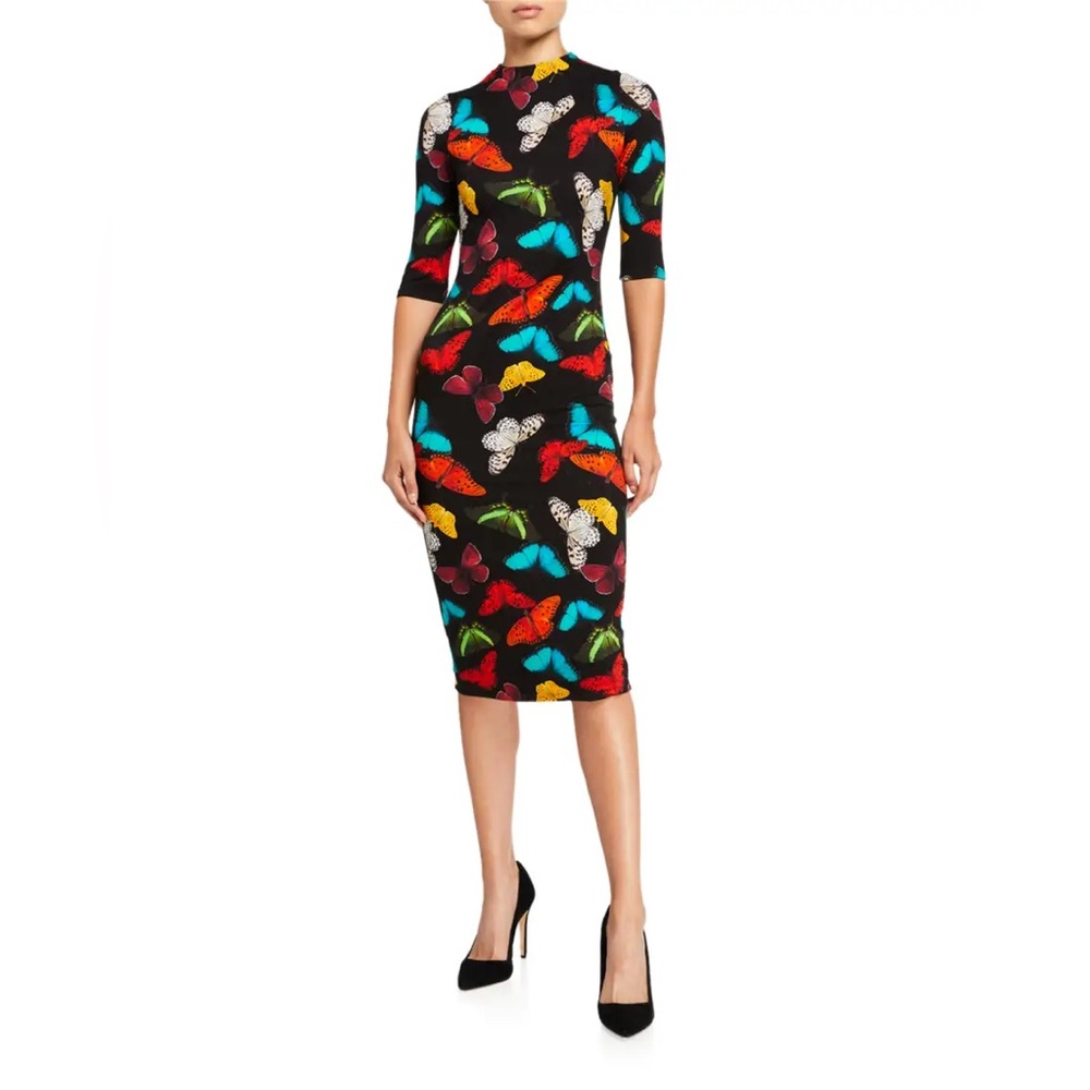 Alice + Olivia | Dresses | Alice And Olivia Delora Butterfly Fitted Mock Neck Dress Size | Poshmark Alice + Olivia | Dresses | Alice And Olivia Delora Butterfly Fitted Mock Neck Dress Size | Poshmark